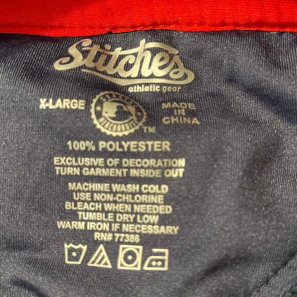 Stitches Boston Red Sox Men’s MLB Full Zip Bullpen Jacket - Picture 10 of 10